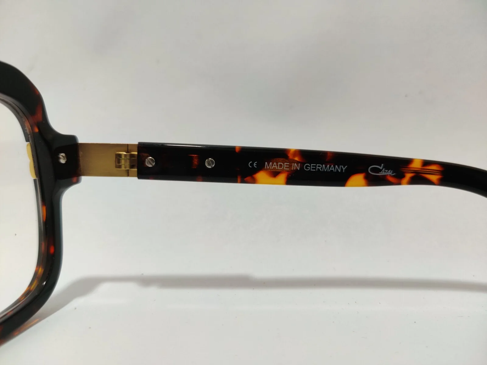 Cazal Sunglasses Tortoise & Gold Frame Clear Lens Men 2